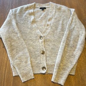 JCrew alpaca cropped cardigan